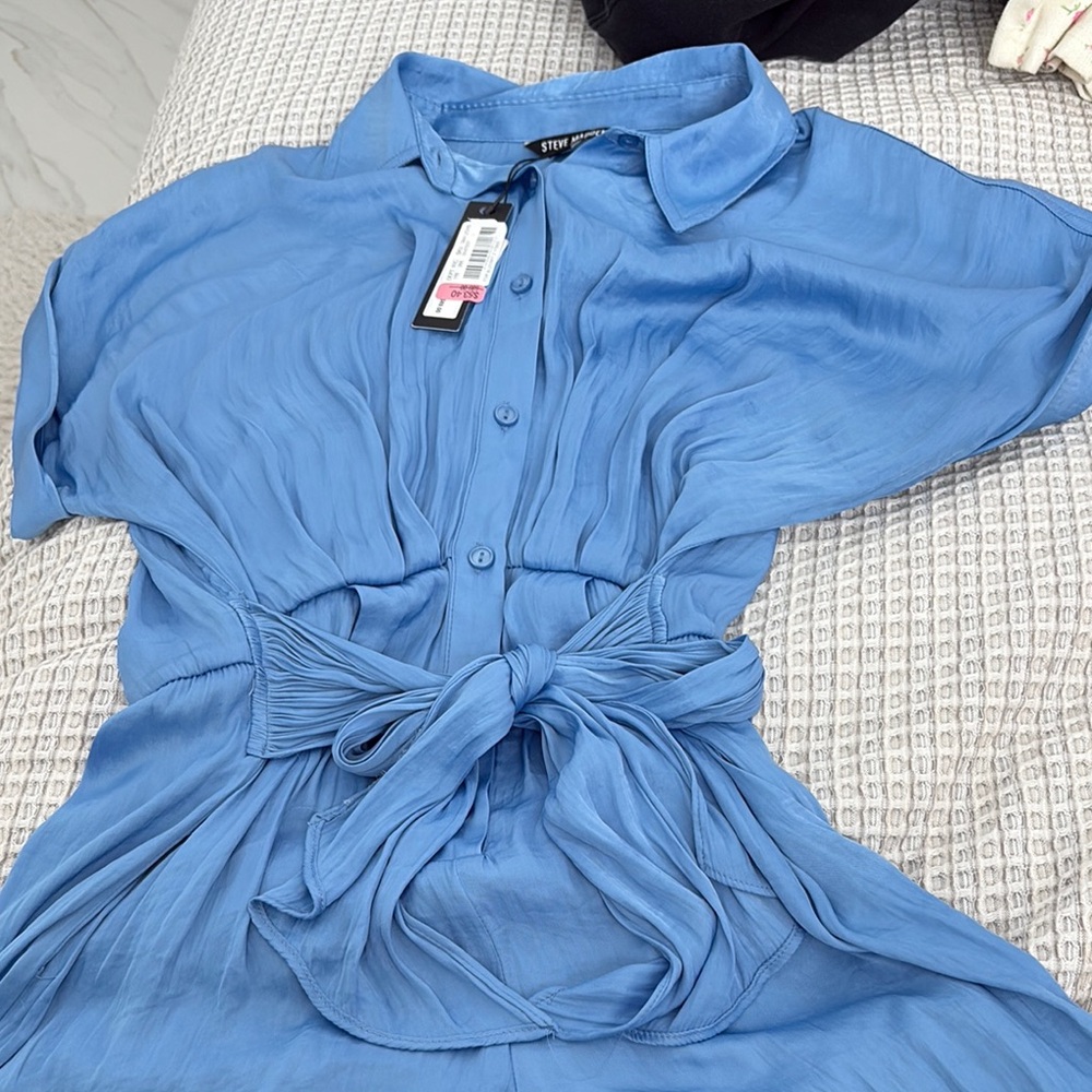 Steve Madden Blue Jumpsuit
